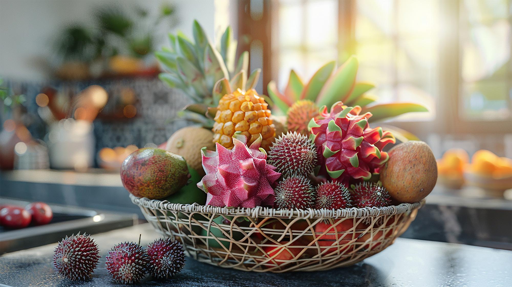 Et pour les autres fruits exotiques du panier ?
