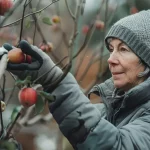 pêcher taillé hiver jardin fruits